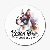 Boston Terrier Love Club Wood Coaster (4 Pcs)
