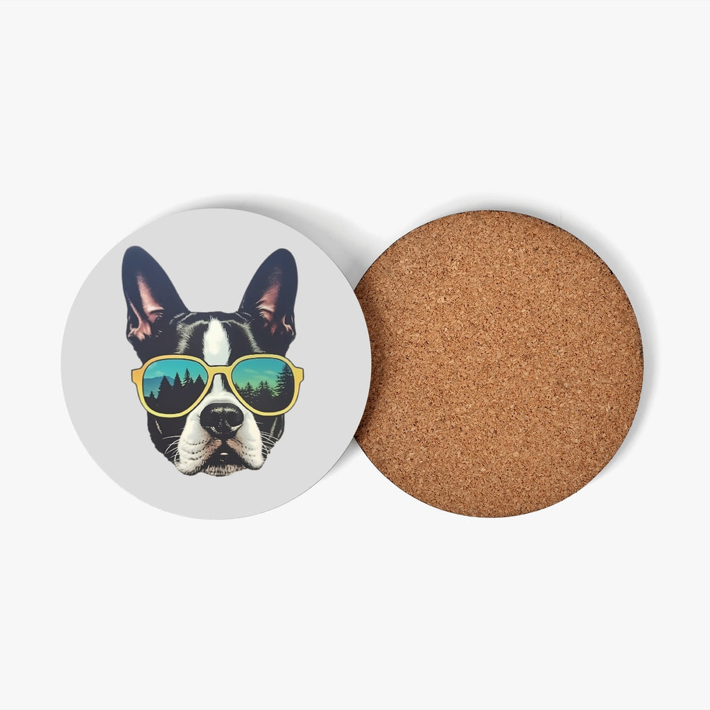 Into The Wild Boston Terrier Wood Coaster (4 Pcs)