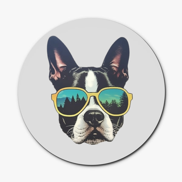 Into The Wild Boston Terrier Wood Coaster (4 Pcs)