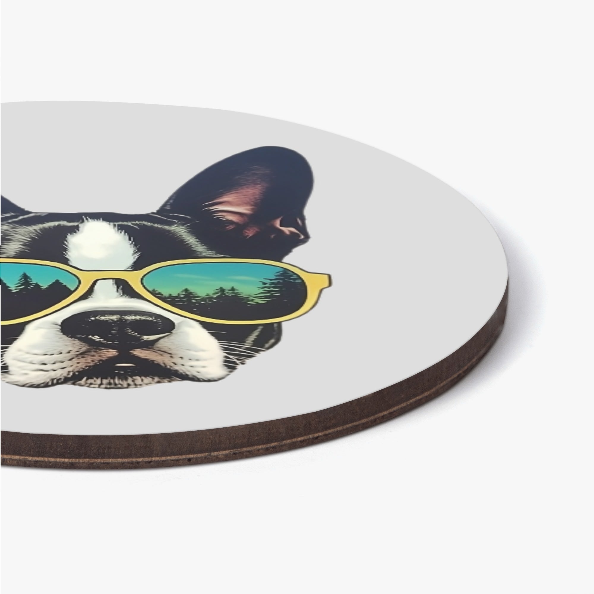 Into The Wild Boston Terrier Wood Coaster (4 Pcs)