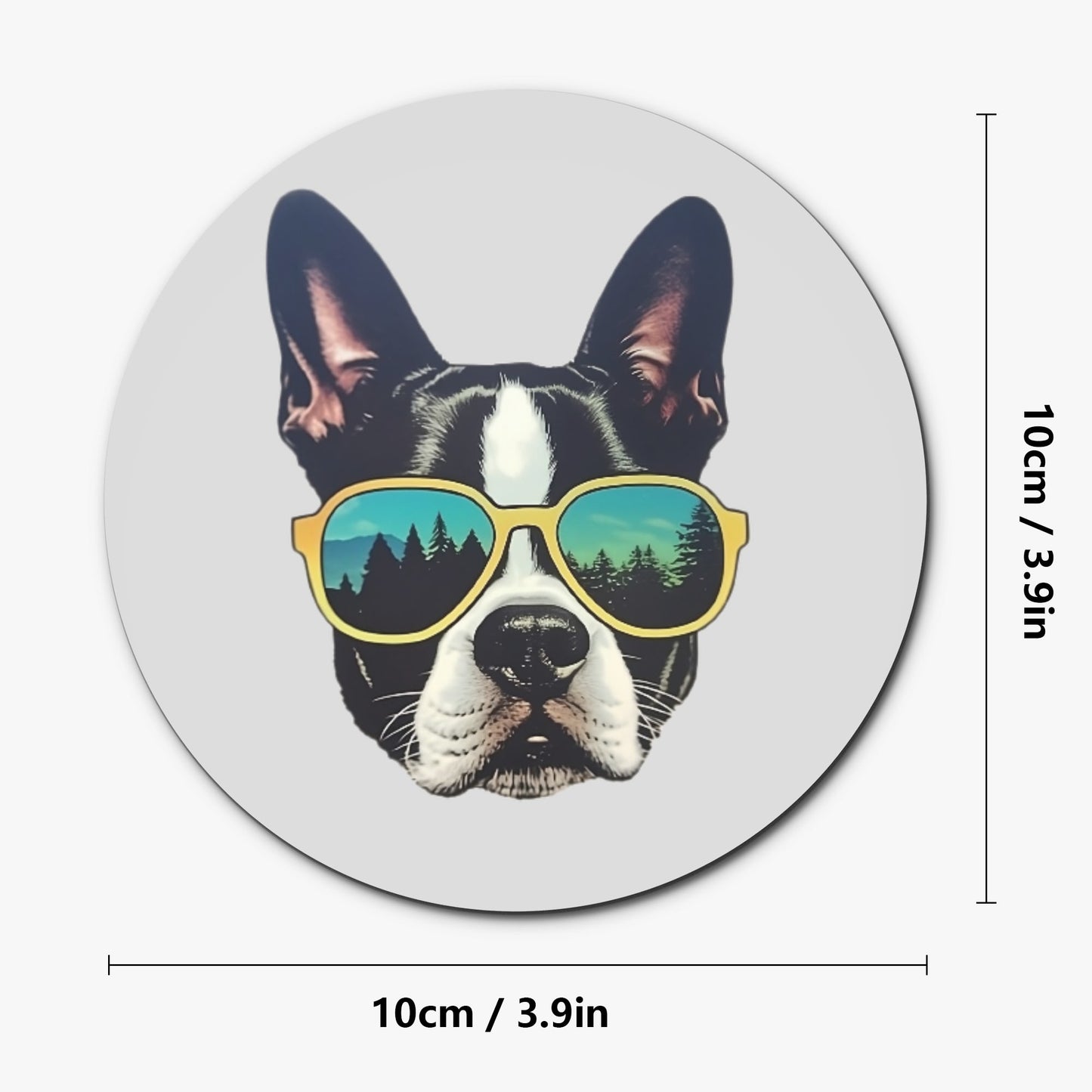 Into The Wild Boston Terrier Wood Coaster (4 Pcs)
