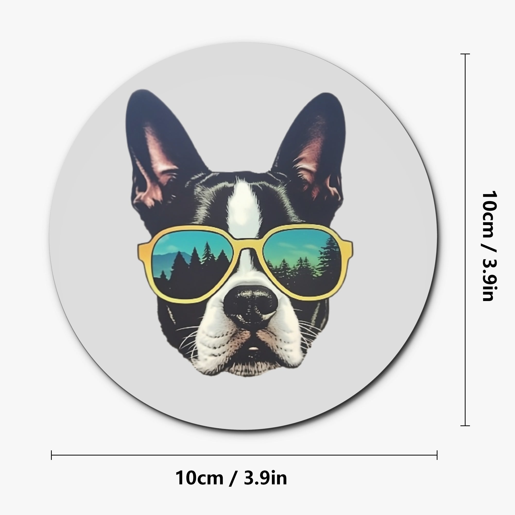 Into The Wild Boston Terrier Wood Coaster (4 Pcs)