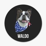 Custom Wood Coaster Using Dog Photo and Name (4 Pcs)