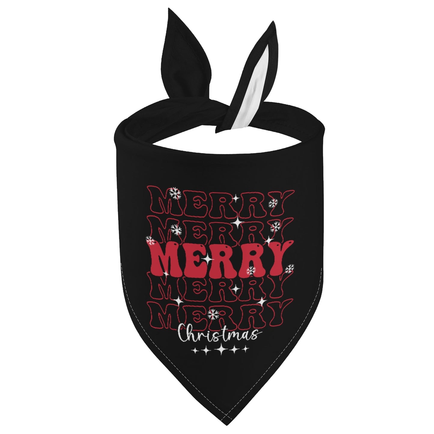 Retro Merry Christmas Dog Bandanas