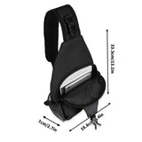 Dog Love Chest Crossbody Bag with Adjustable Strap