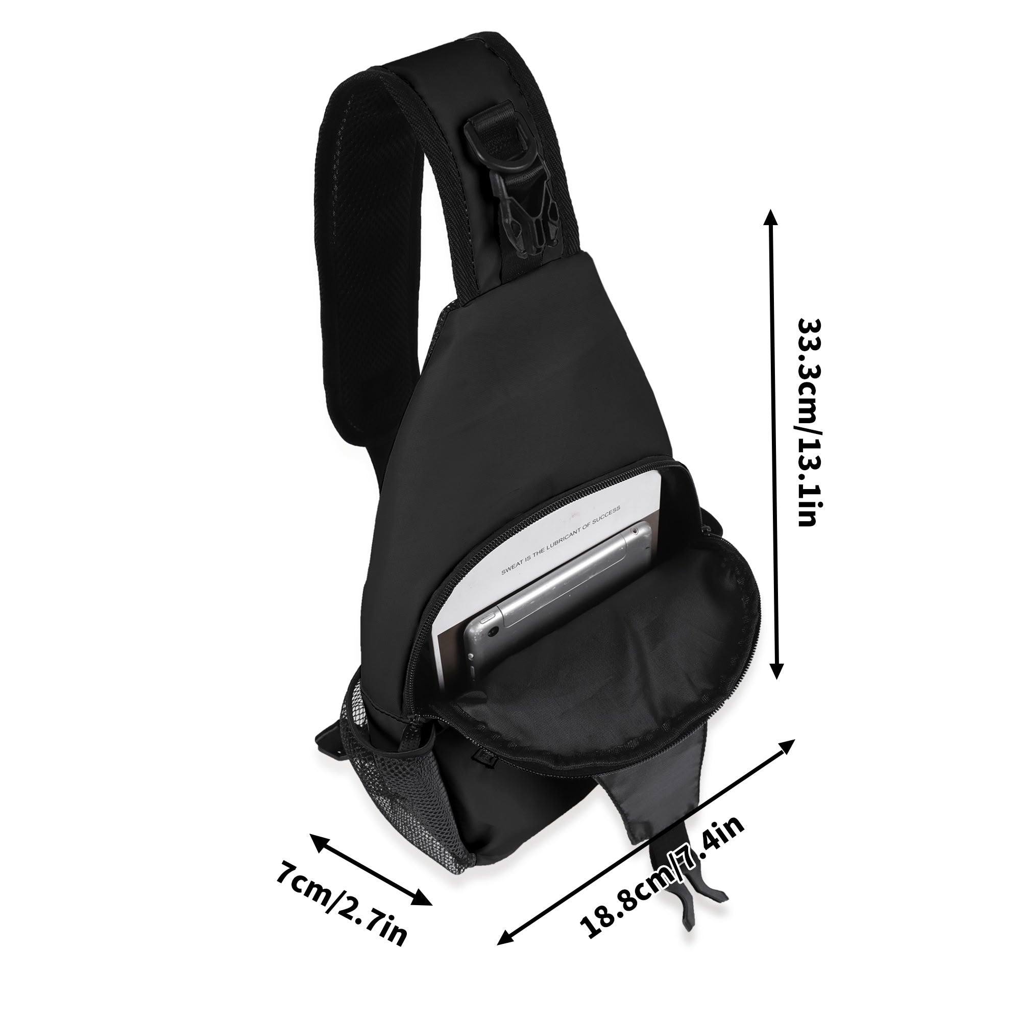 Dog Love Chest Crossbody Bag with Adjustable Strap