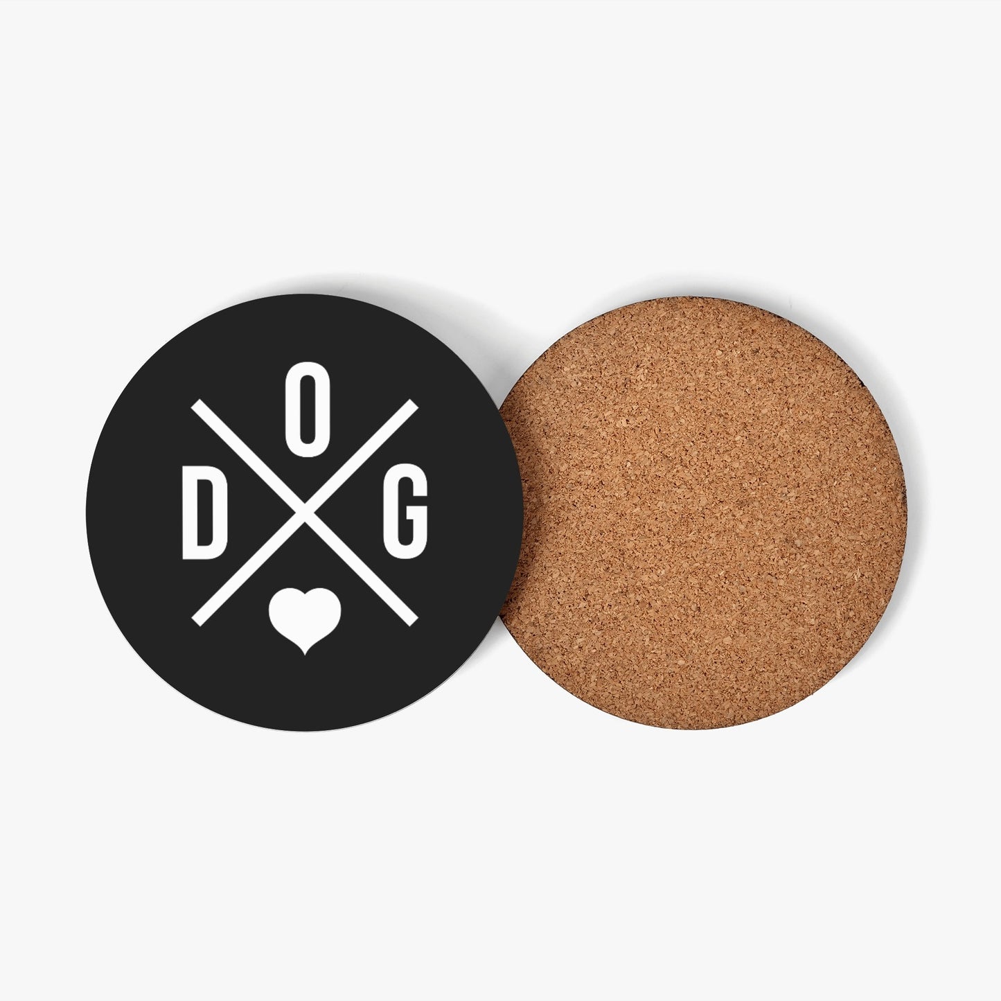 Dog Love Wood Coaster (4 Pcs)