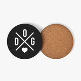 Dog Love Wood Coaster (4 Pcs)
