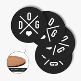 Dog Love Wood Coaster (4 Pcs)