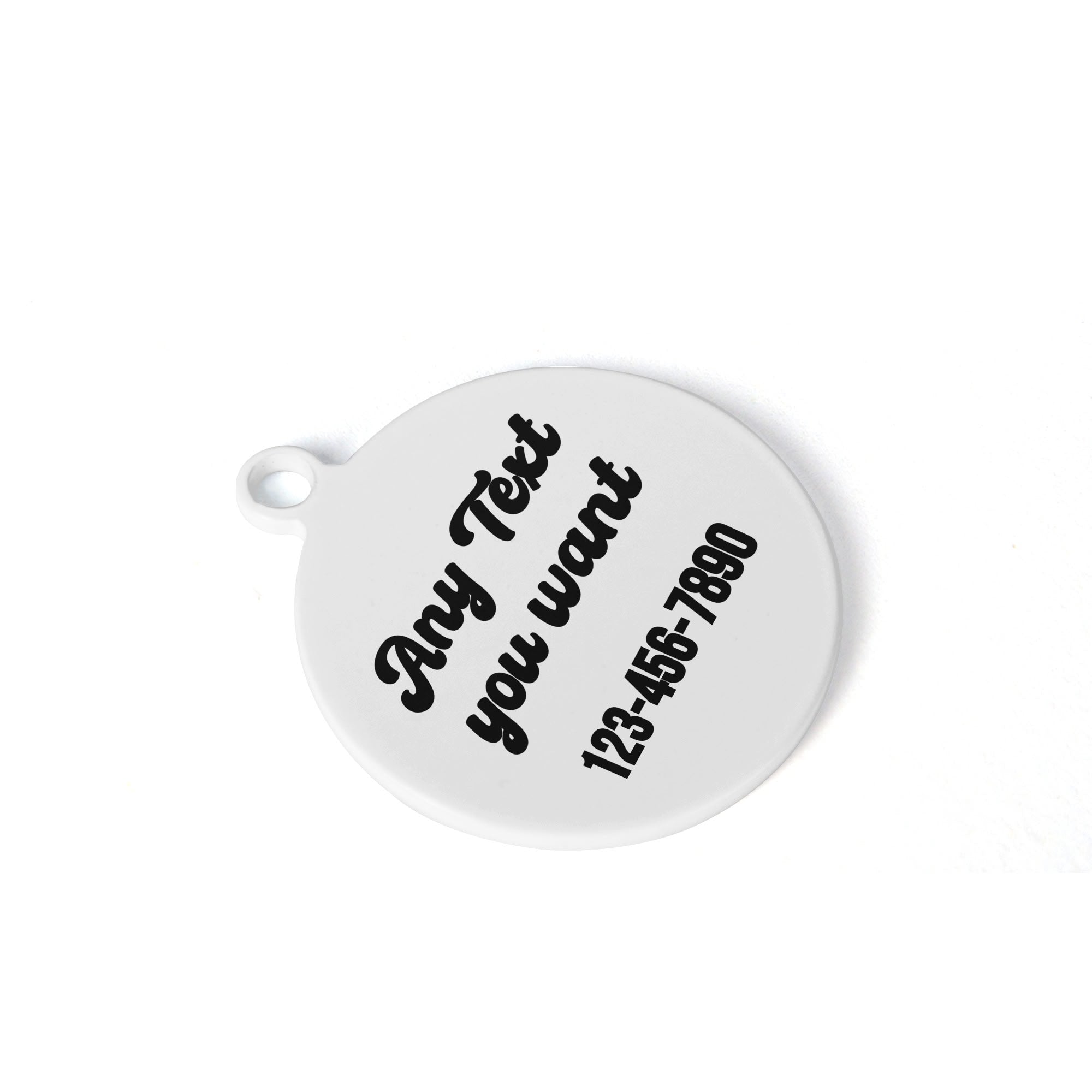 Custom Dog Sunset Vintage Retro Laser Metal Alloy Dog ID Tag