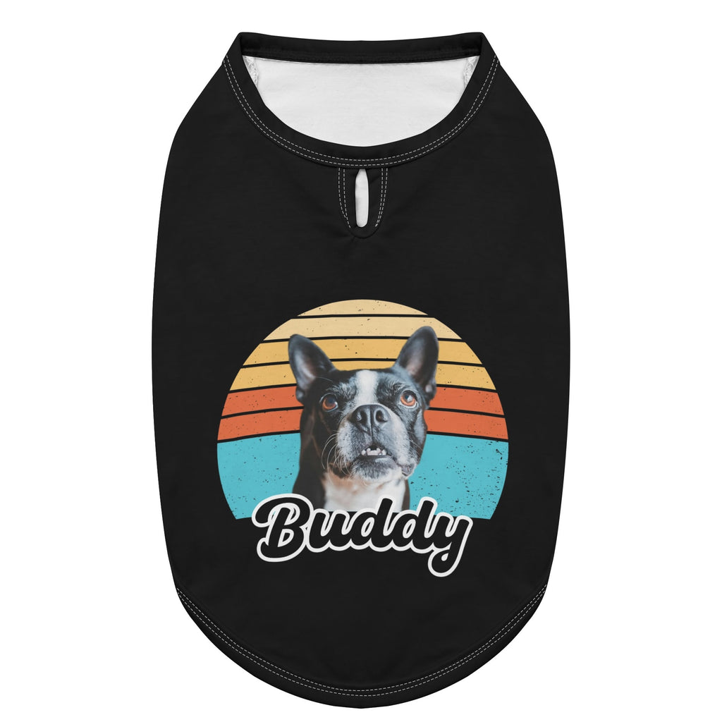 Custom Dog Sunset Vintage Retro Style Dog Shirt