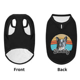 Custom Dog Sunset Vintage Retro Style Dog Shirt