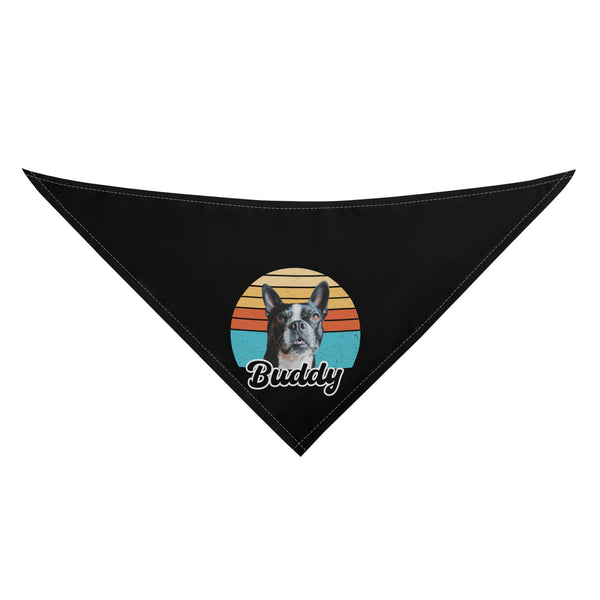 Custom Dog Sunset Vintage Retro Style Dog Bandanas