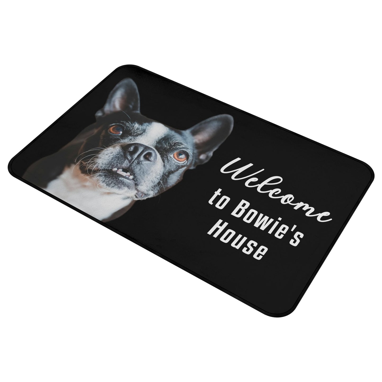 Custom Dog's Welcome To My House Non-slip Rug - 23 x 35 in