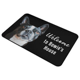 Custom Dog's Welcome To My House Non-slip Rug - 23 x 35 in
