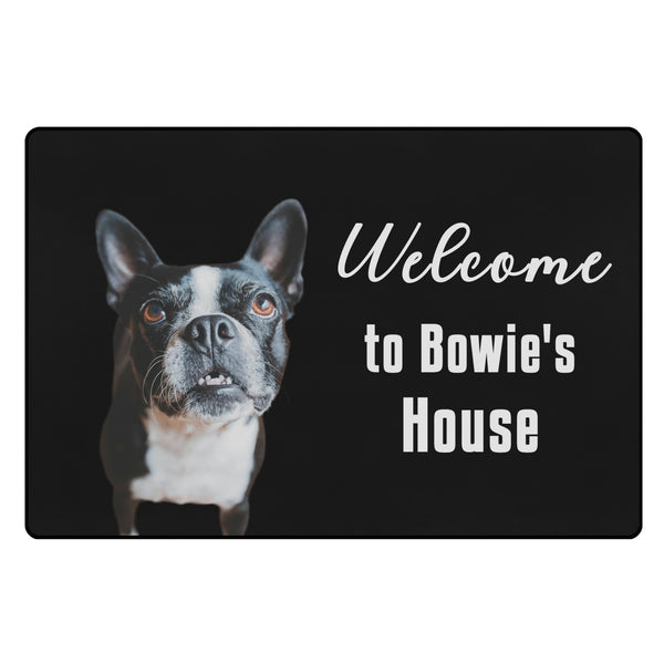 Custom Dogs Welcome To My House Sofa Area Bedroom Rug - 40 x 59 in