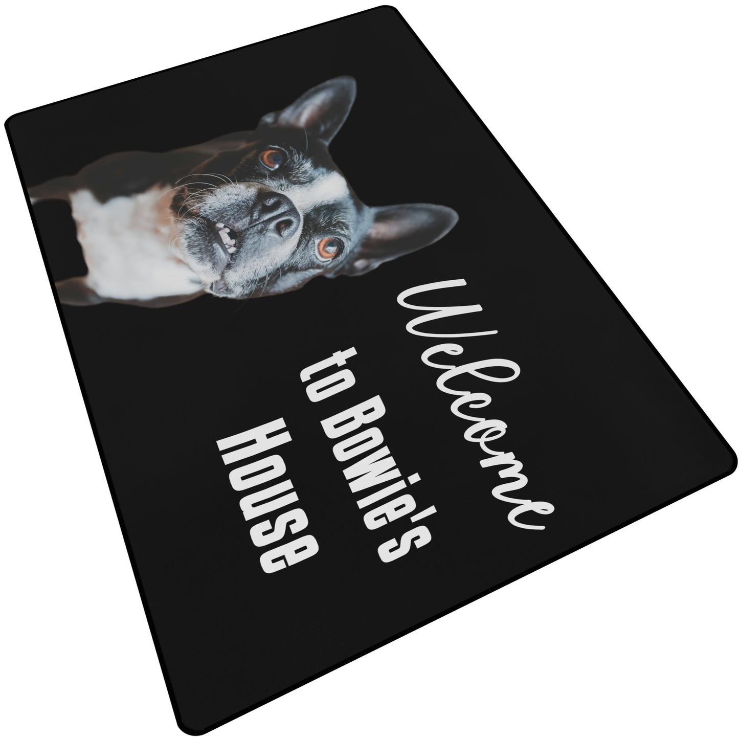 Custom Dogs Welcome To My House Sofa Area Bedroom Rug - 40 x 59 in