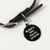 I Got Lost Can You Call My Dad or Mom Custom Laser Metal Alloy Dog ID Tag . Default Title