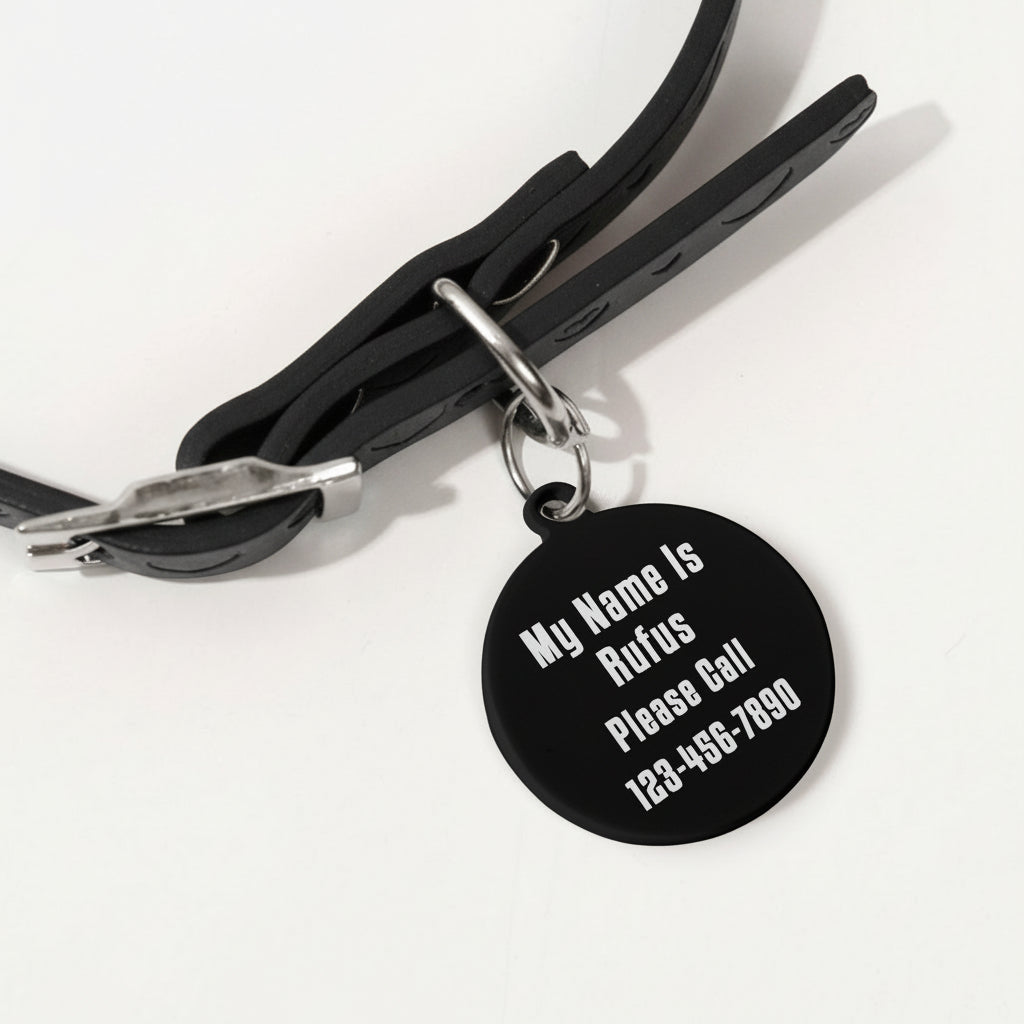 I Got Lost Can You Call My Dad or Mom Custom Laser Metal Alloy Dog ID Tag . Default Title