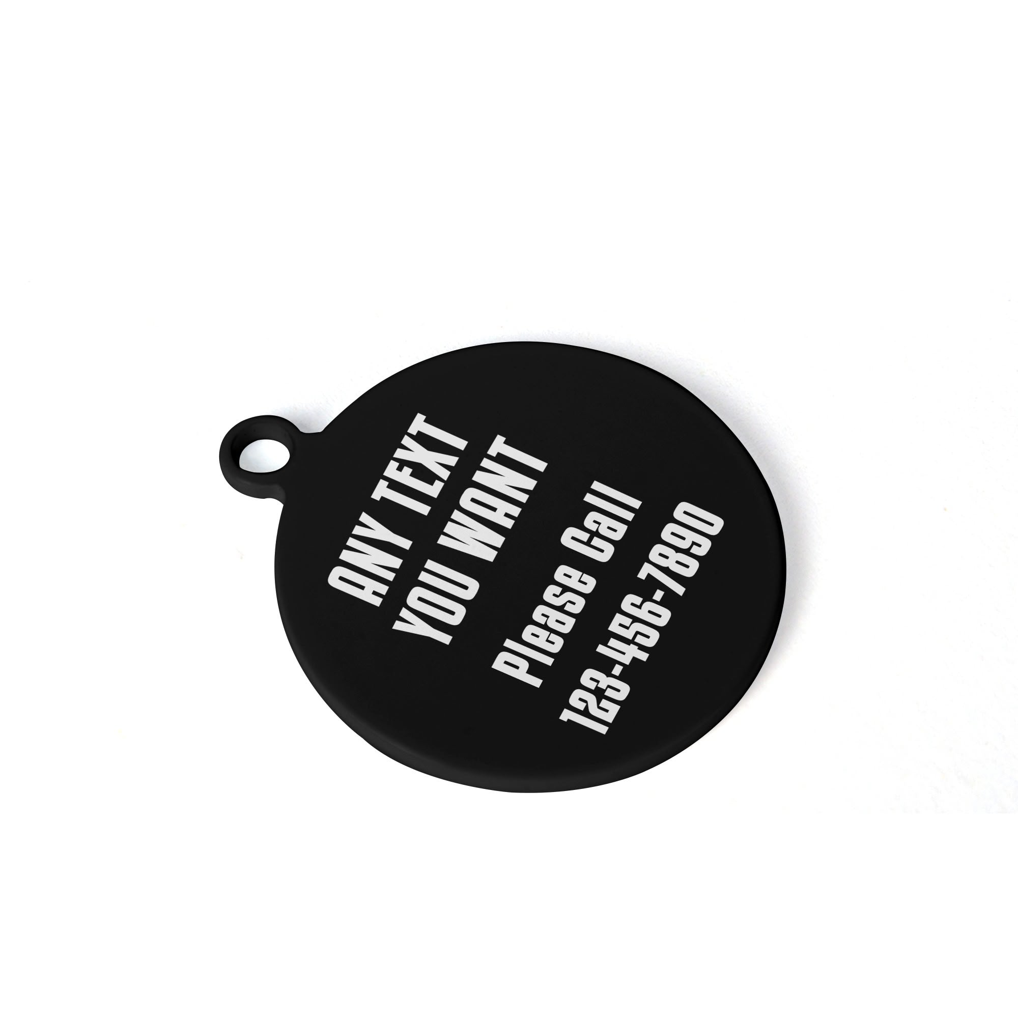 Boston Terrier Ears with Name Custom Laser Metal Alloy Dog ID Tag