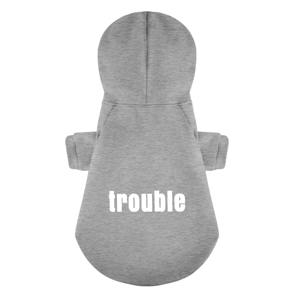 Trouble 100% Cotton Dog Fleece Hoodie
