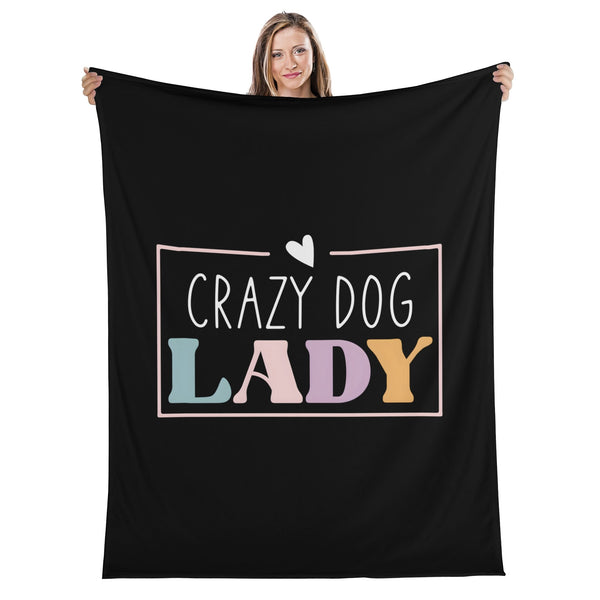 Crazy Dog Lady Flannel Blanket - 4 Sizes