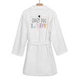 Crazy Dog Lady Womens Short Bathrobe