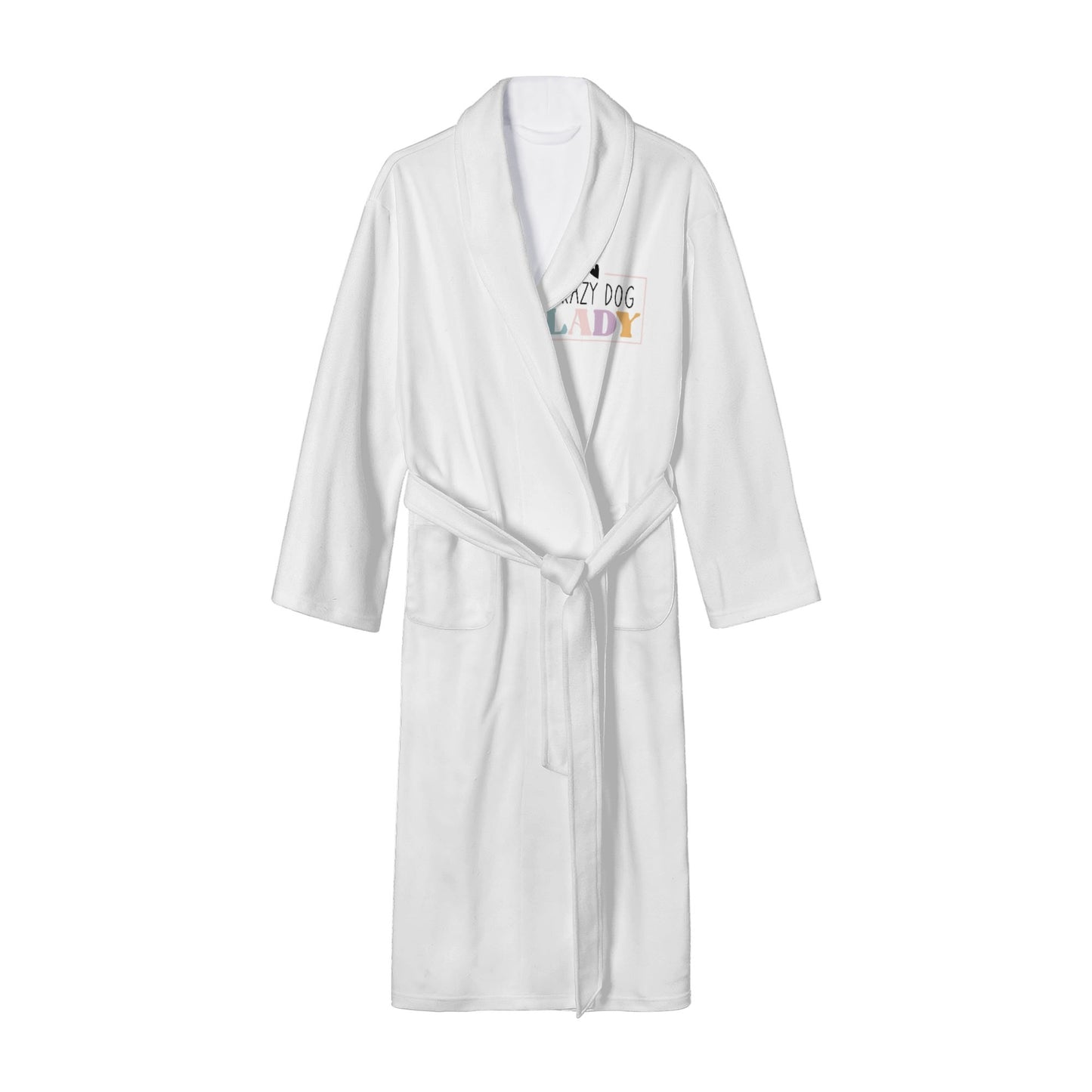 Crazy Dog Lady Womens Long Bathrobe
