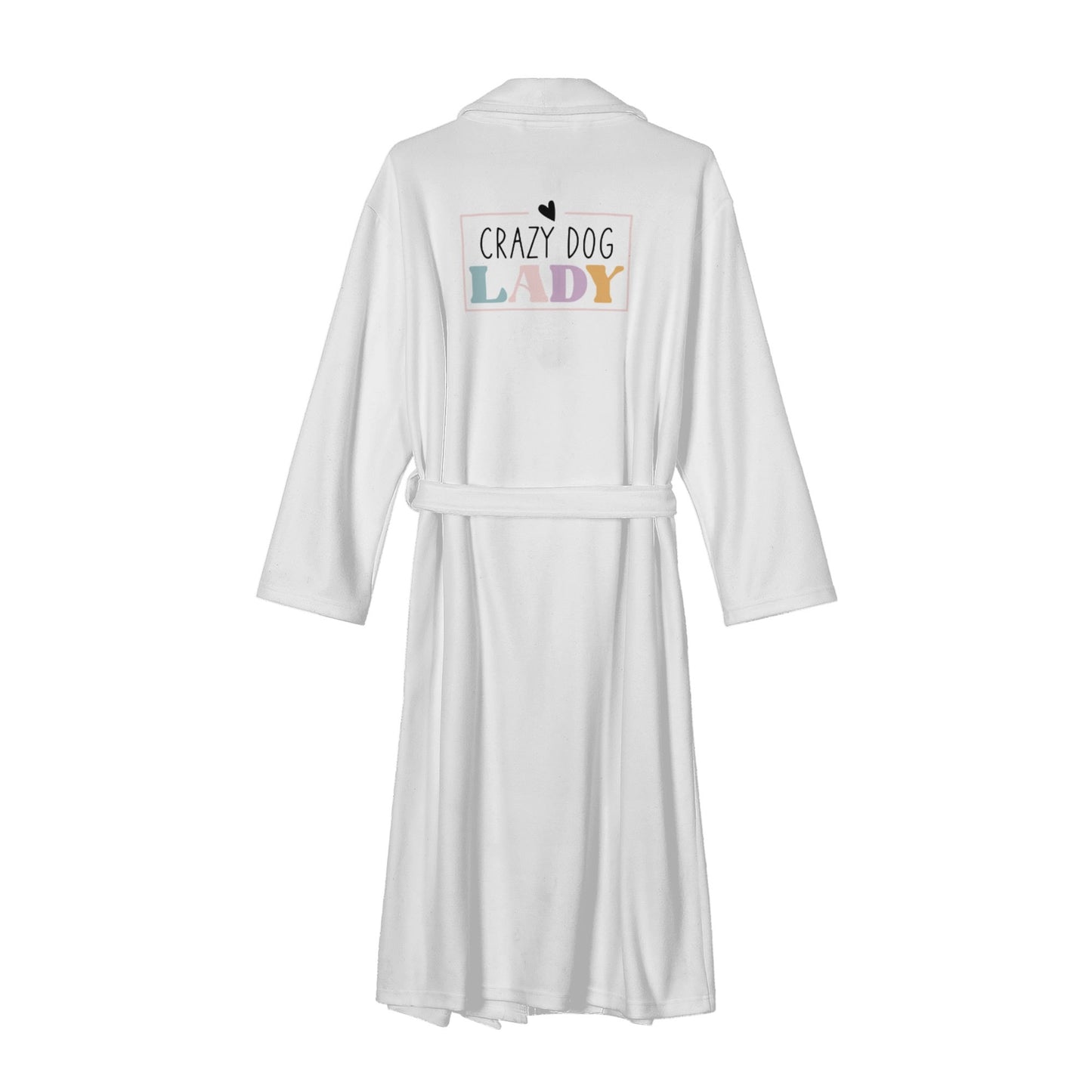 Crazy Dog Lady Womens Long Bathrobe