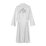 Crazy Dog Lady Womens Long Bathrobe