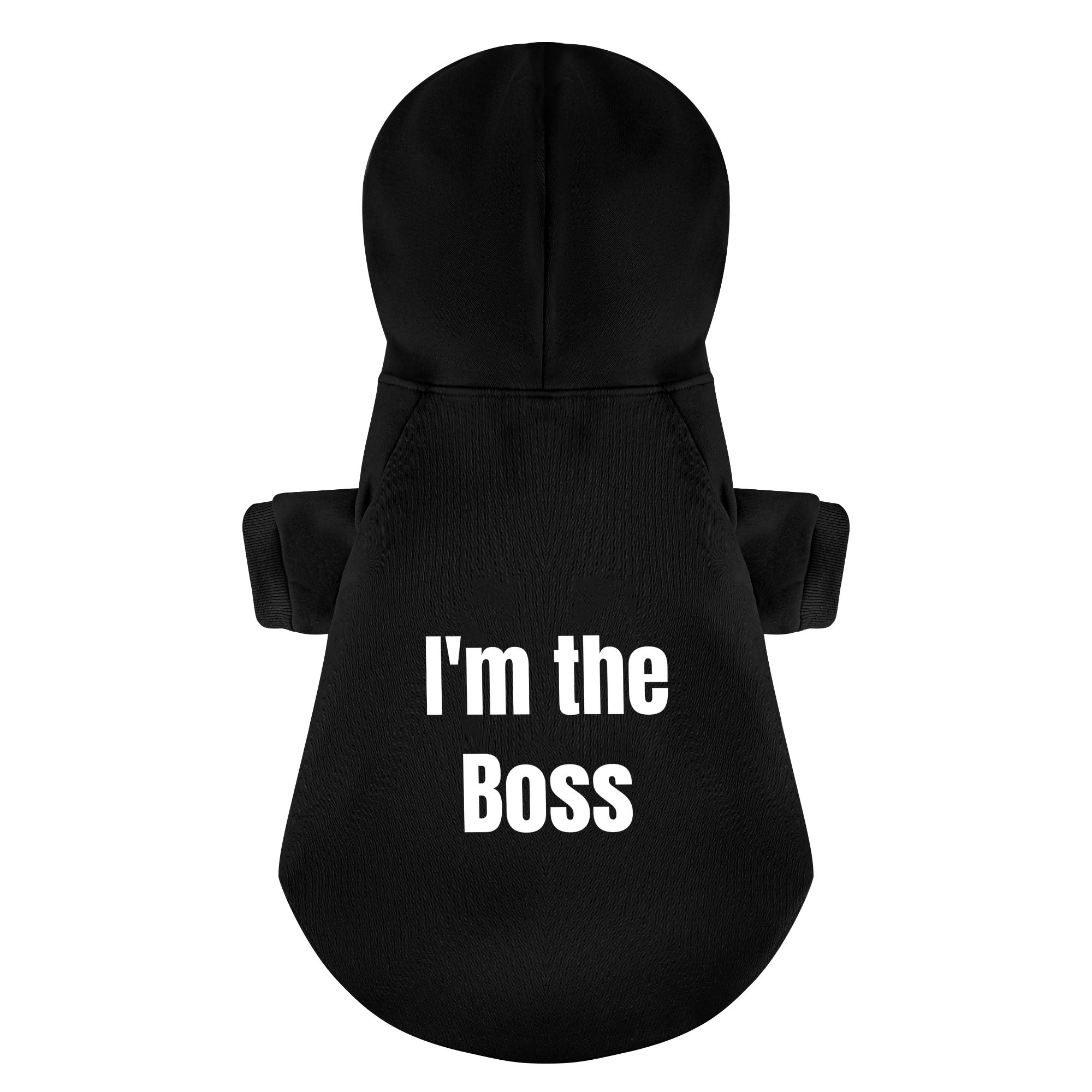 Im The Boss 100% Cotton Dog Fleece Hoodie