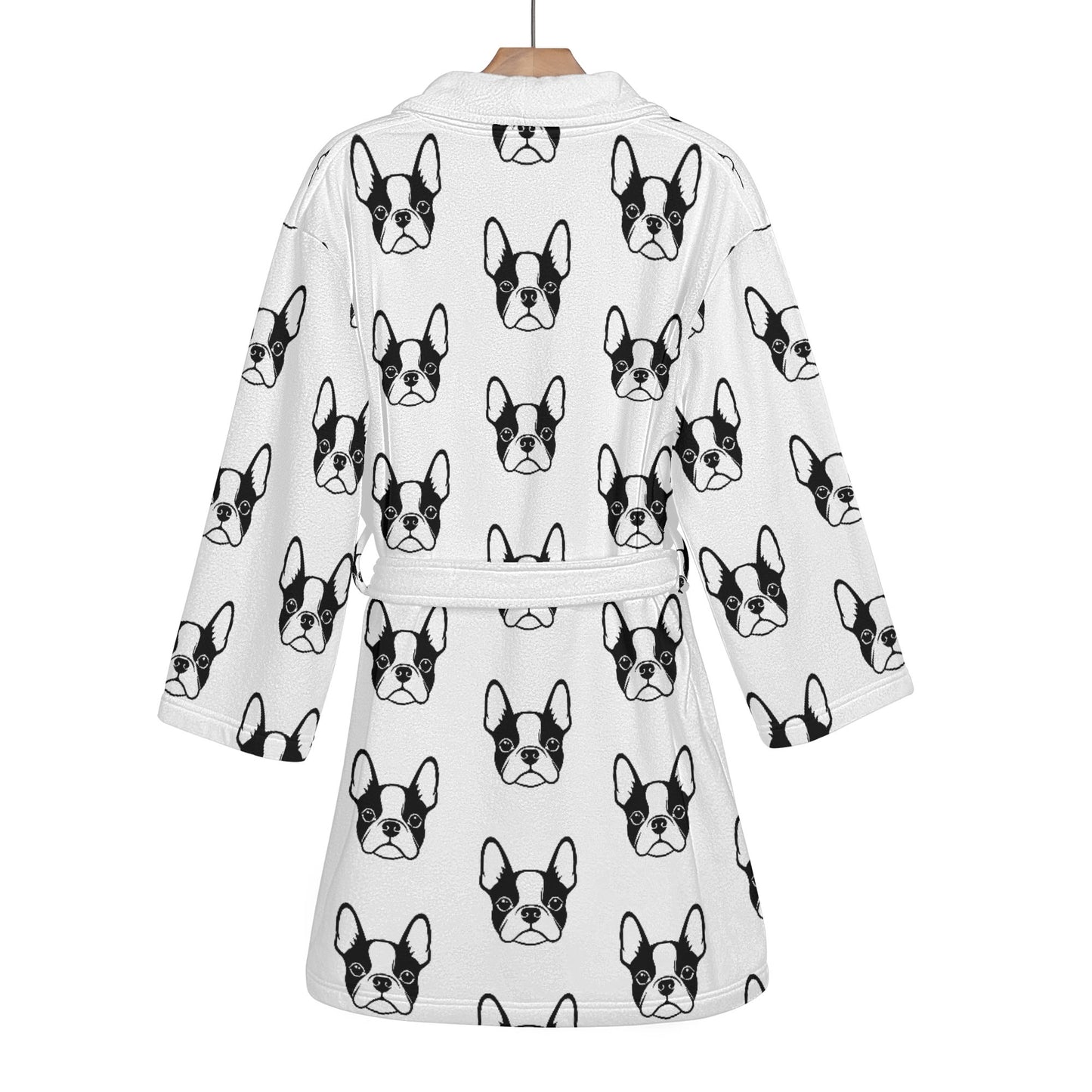 Bostie Faces Womens Short Bathrobe