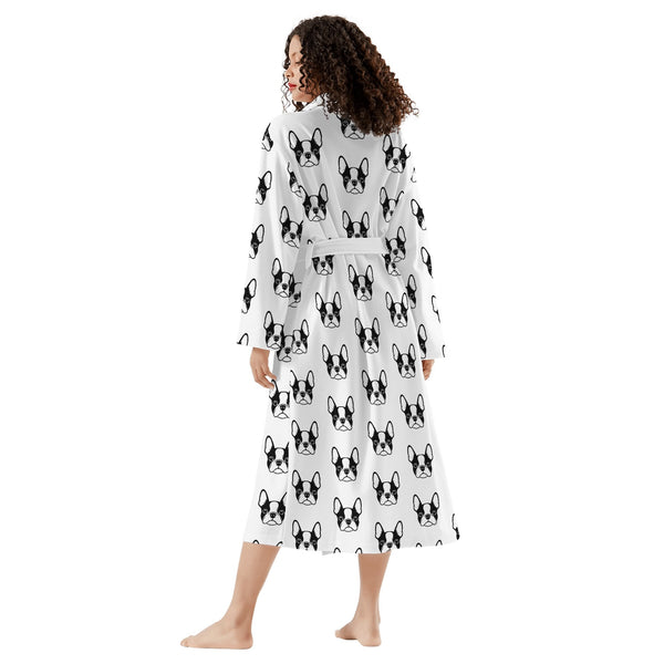 Bostie Faces Womens Long Bathrobe