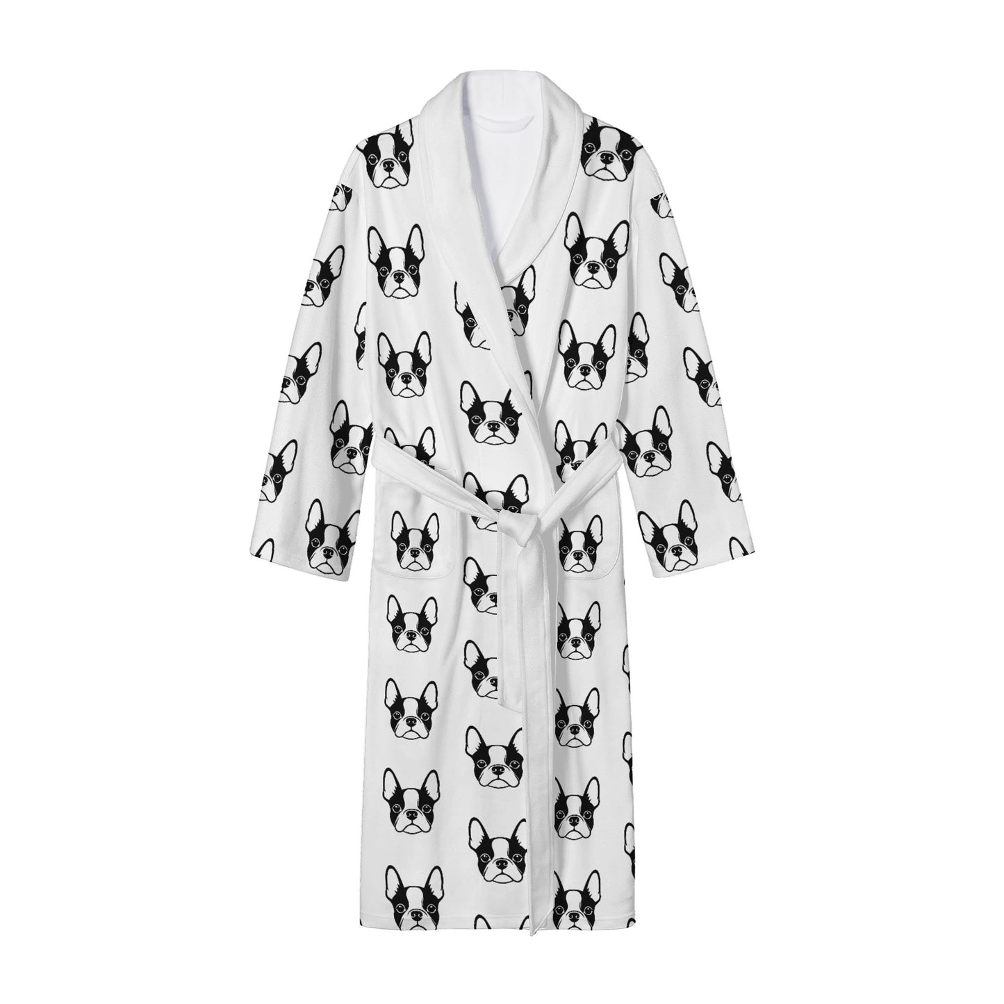 Bostie Faces Womens Long Bathrobe