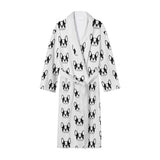 Bostie Faces Womens Long Bathrobe