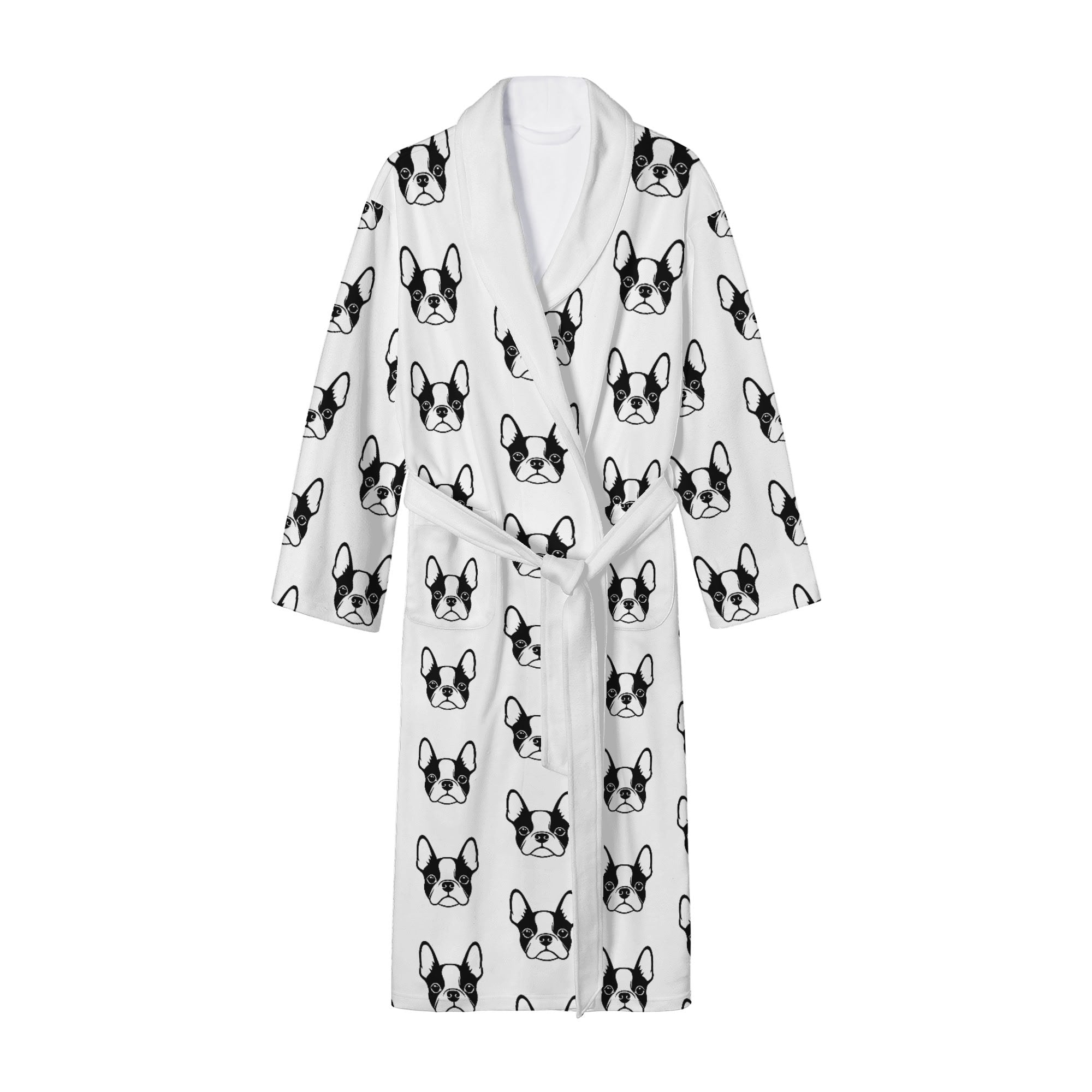Bostie Faces Womens Long Bathrobe