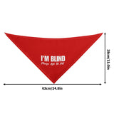 Im Blind, Please Ask To Pet Dog Bandanas
