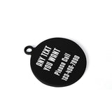 Outdoor Mountain Personalized Laser Metal Alloy Dog ID Tag with Custom Name and Number .