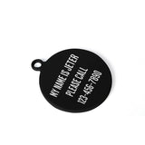 If Found, Im Friendly Custom Laser Metal Alloy Dog ID Tag