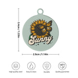 Sunflower and Butterfly Custom Laser Metal Alloy Dog ID Tag