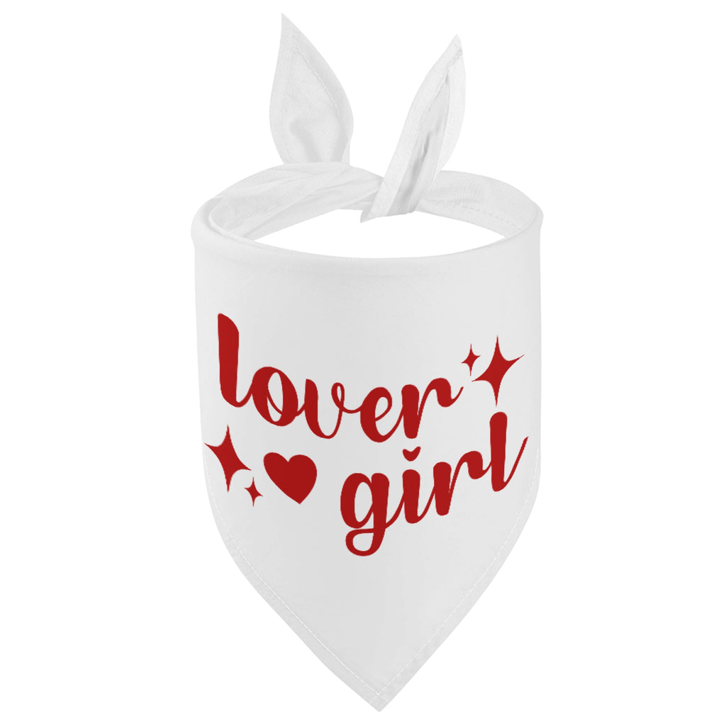 Lover Girl Valentines Day Dog Bandanas