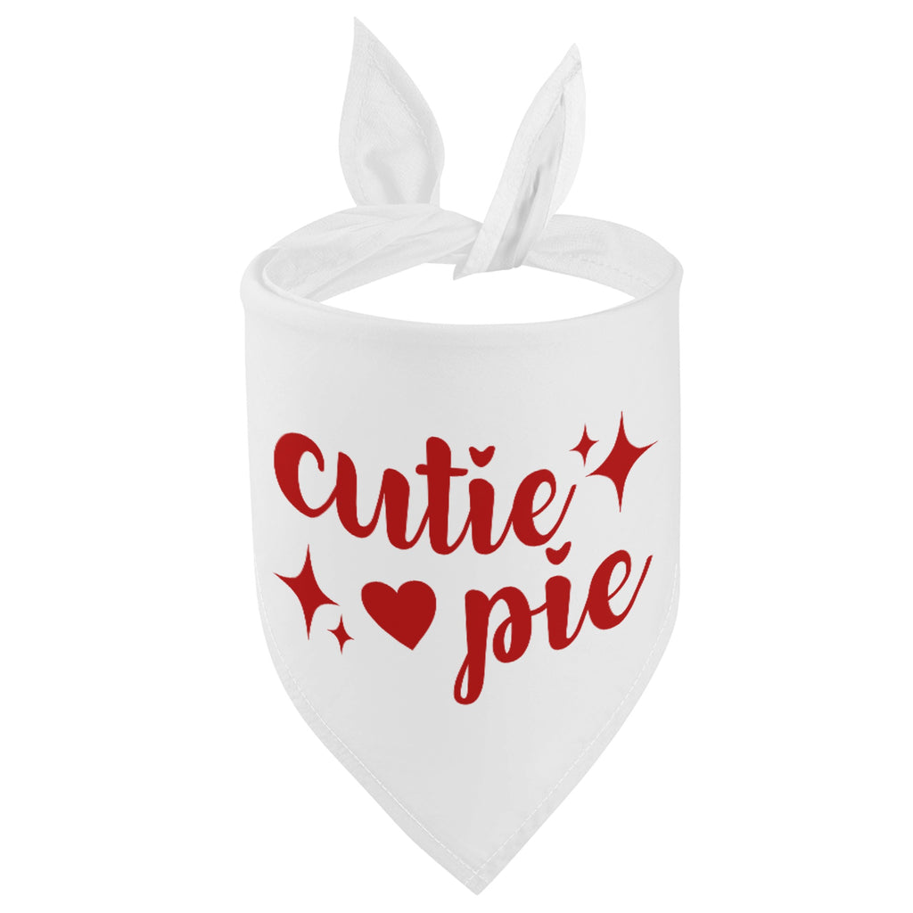 Cutie Pie Valentines Day Dog Bandanas