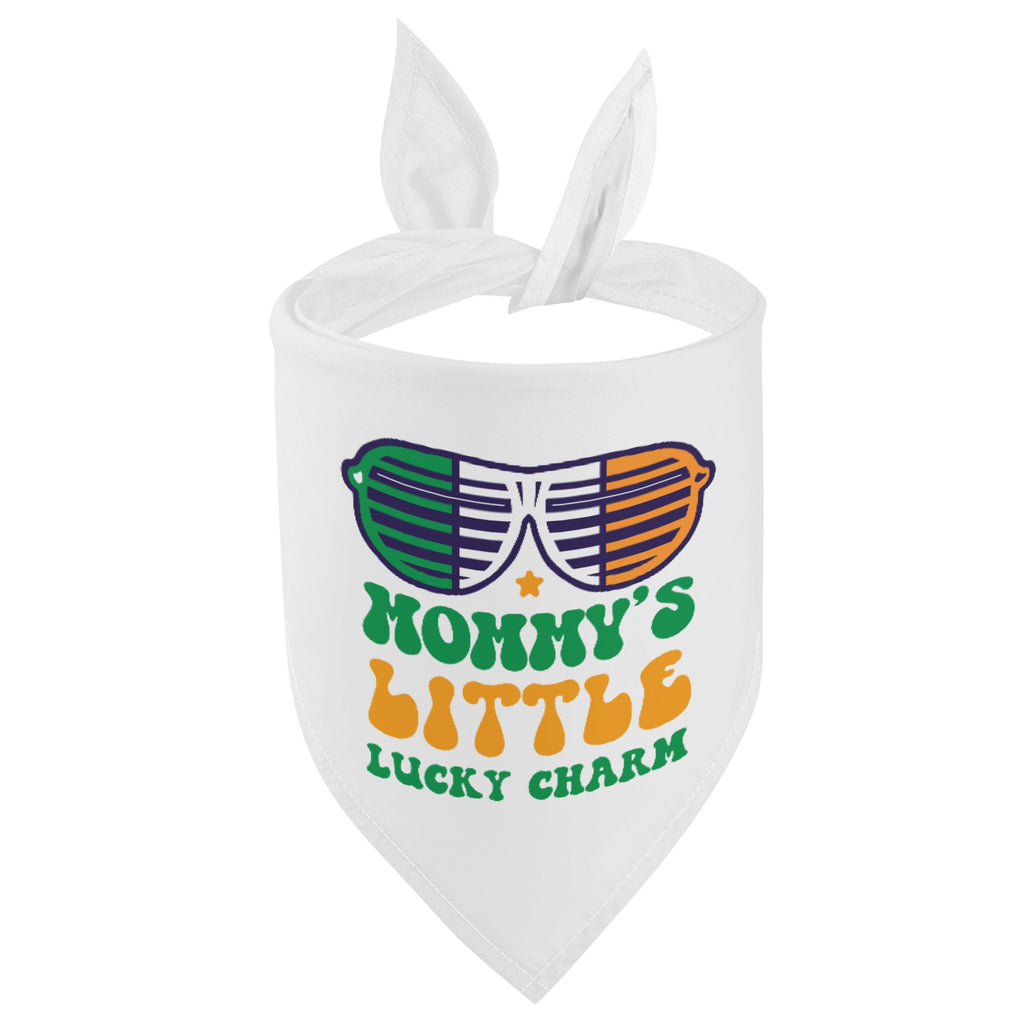 Mommys Little Lucky Charm St Patricks Day Dog Bandanas