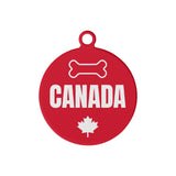 Canada Custom Laser Metal Alloy Dog ID Tag
