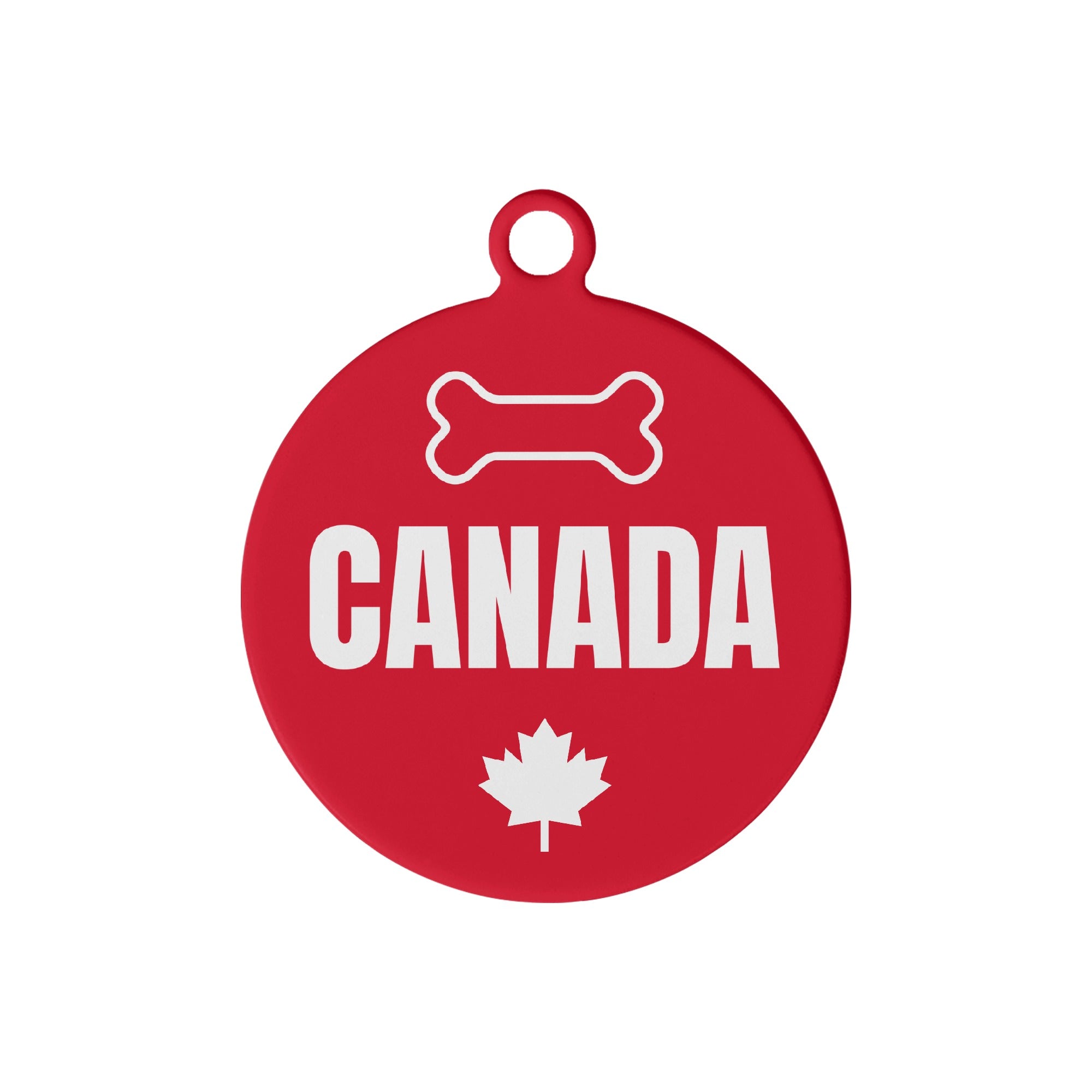 Canada Custom Laser Metal Alloy Dog ID Tag