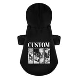 Custom Vintage Photos 100% Cotton Dog Fleece Hoodie