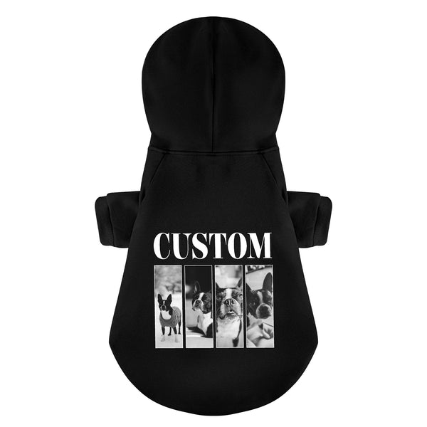 Custom Vintage Photos 100% Cotton Dog Fleece Hoodie