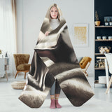 Senior Boston Terrier Dog Sleeping Peacefully Hooded Blanket for Adults and Kids