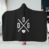 Dog Love Hooded Blanket for Adults and Kids