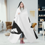 Boston Terrier Head Tilt Hooded Blanket for Adults and Kids